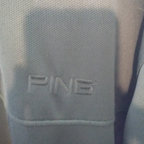 Ping large casual sweater 1/4 zip cream white and black two front pockets - Picture 3 of 4